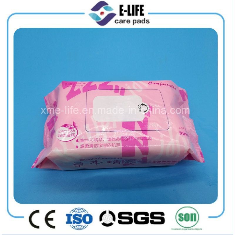 No Alcohol Baby Wet Wipes with Vitamin E